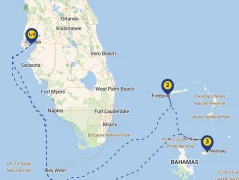 Mapa plavby