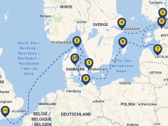 Mapa plavby