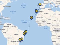 Mapa plavby