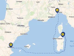 Mapa plavby