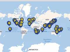 Mapa plavby