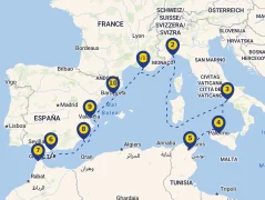 Mapa plavby