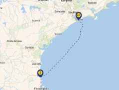 Mapa plavby
