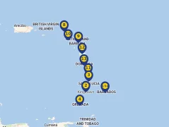 Mapa plavby