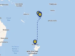 Mapa plavby
