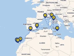 Mapa plavby