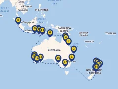 Mapa plavby