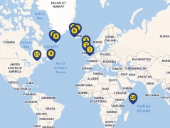 Mapa plavby