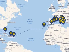 Mapa plavby